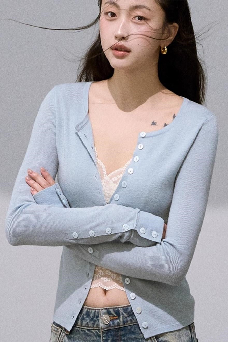 Gentle Slim Knit Cardigan