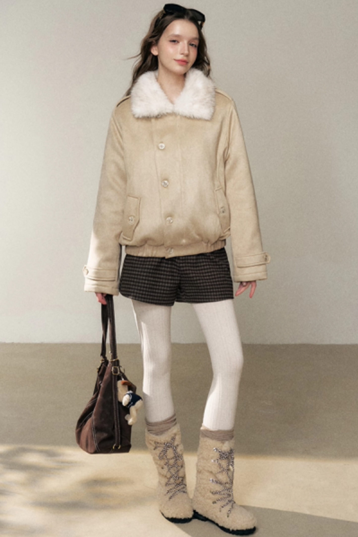 Light Khaki Suede Jacket