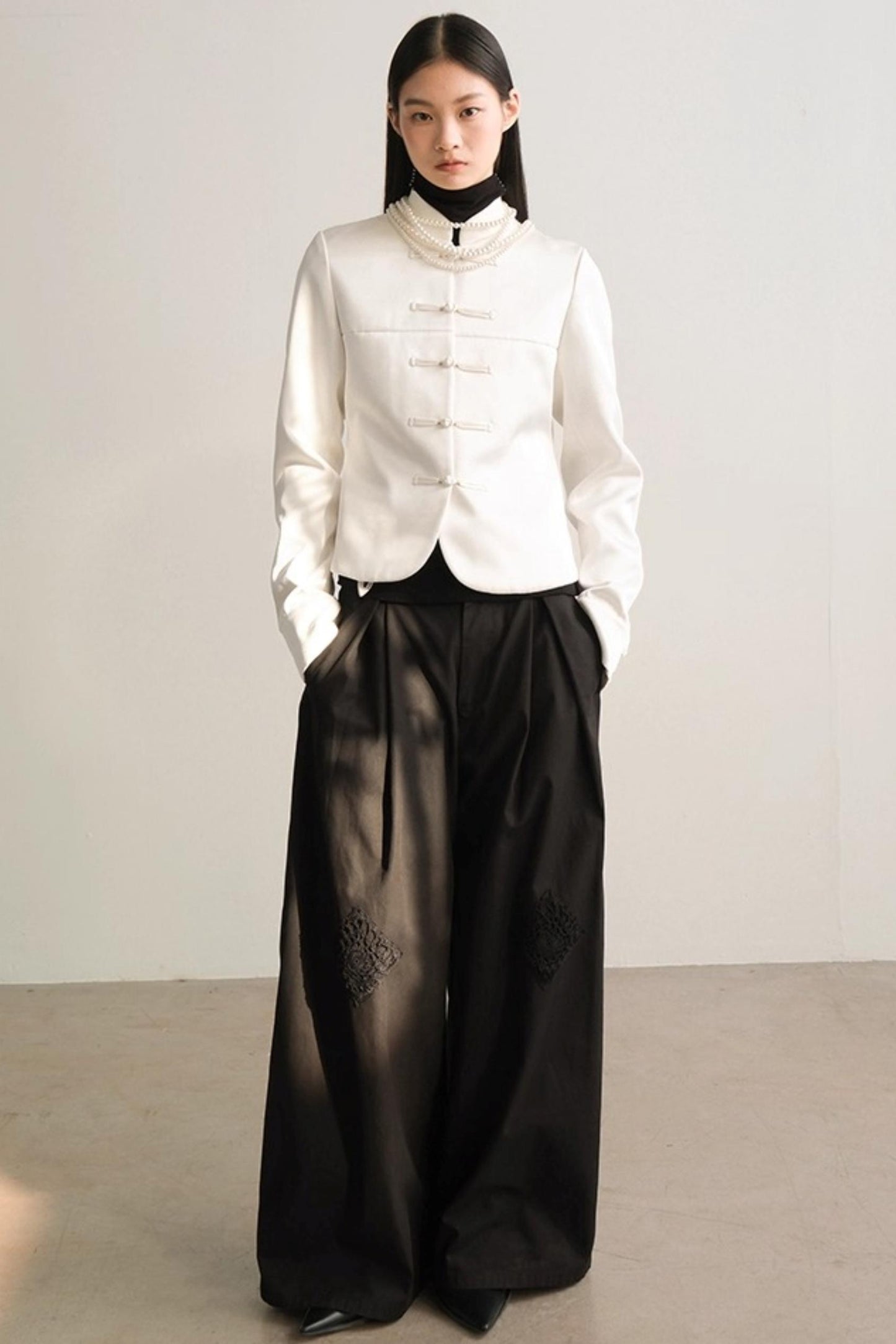 Satin Modern Fit Winter Coat