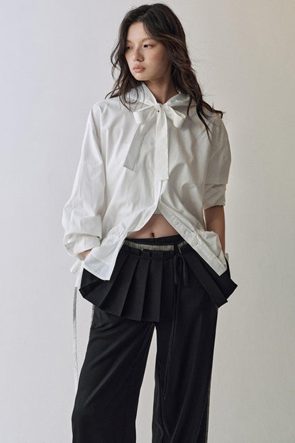 Constriction Silhouette Hooded Jacket