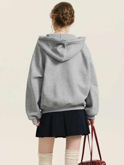 Fungus Collar Hooded Sweatshirt Set-Up