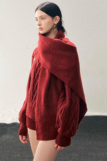 Zurich Knit Sweater Shorts Set-Up