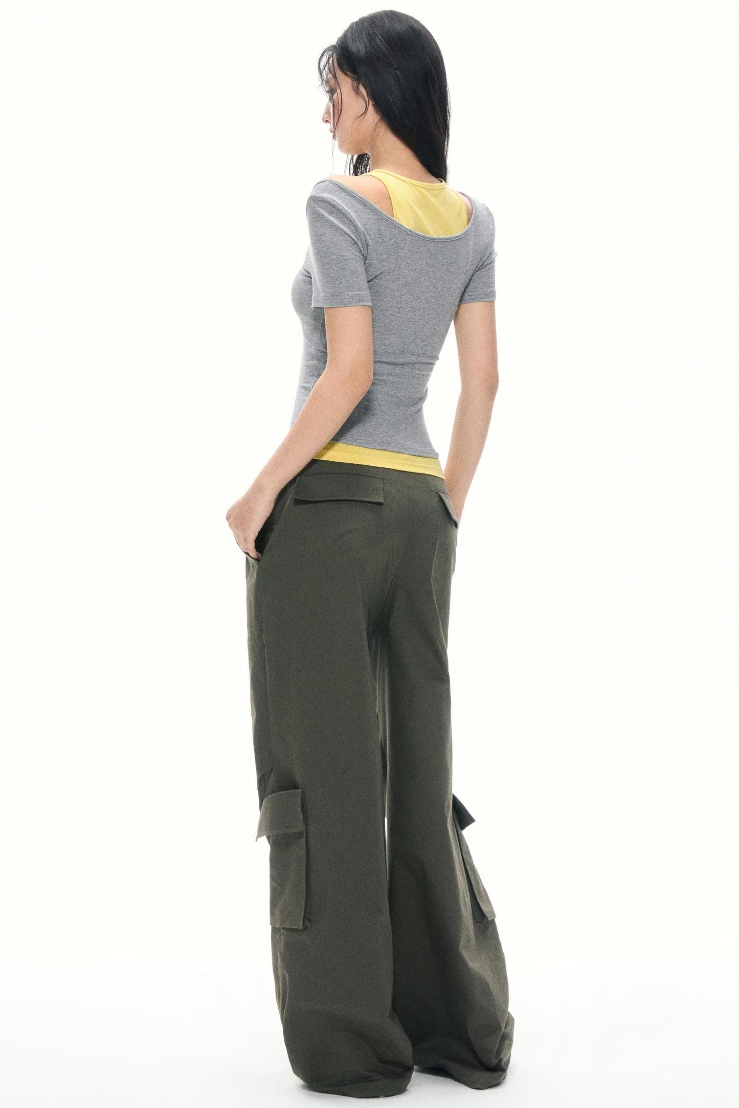 Shoulder Slim T-Shirt