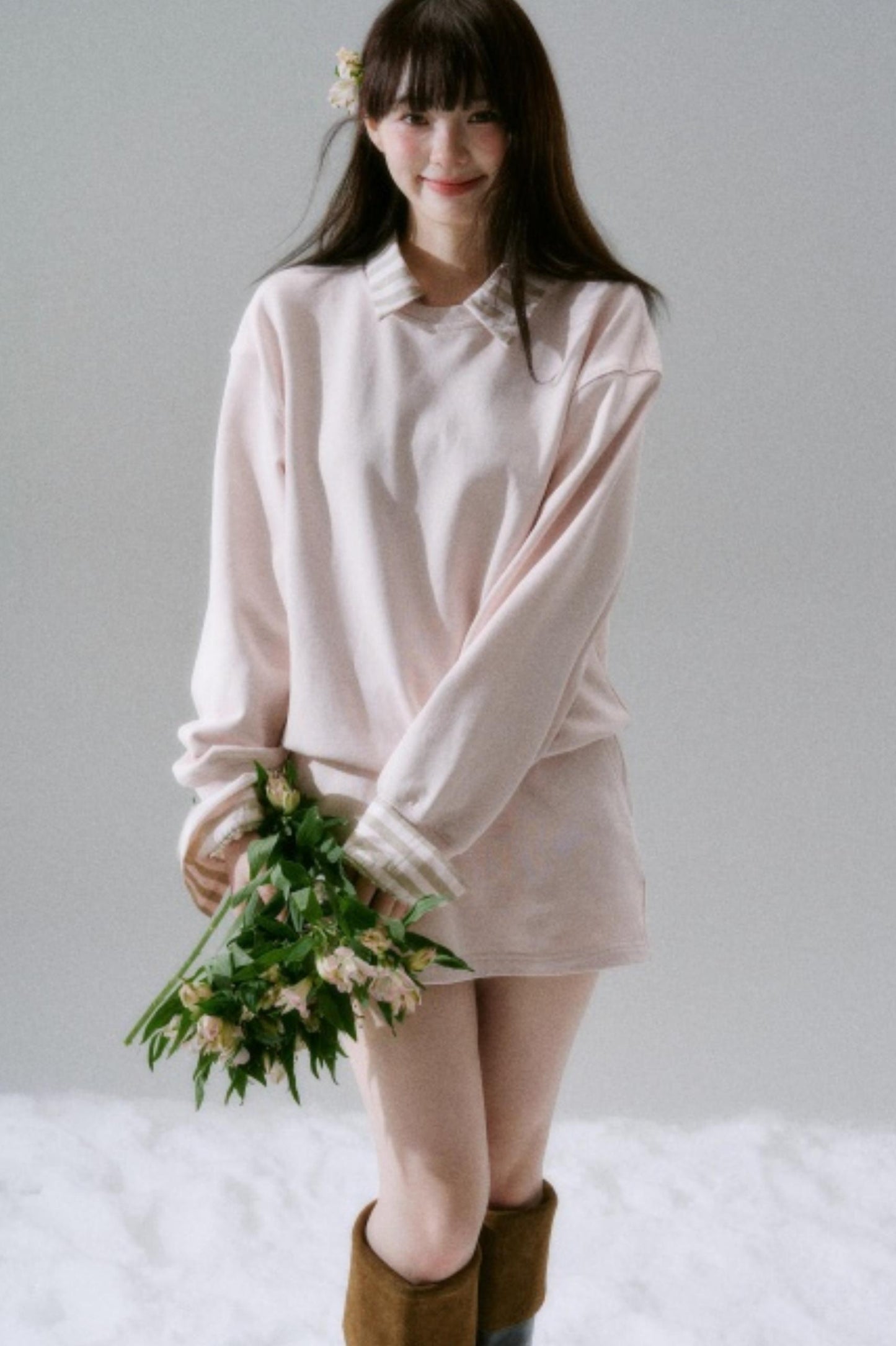 Brilliant Season Sweatshirt Skirt Set-Up