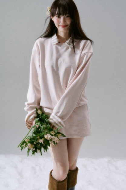 Brilliant Season Sweatshirt Skirt Set-Up