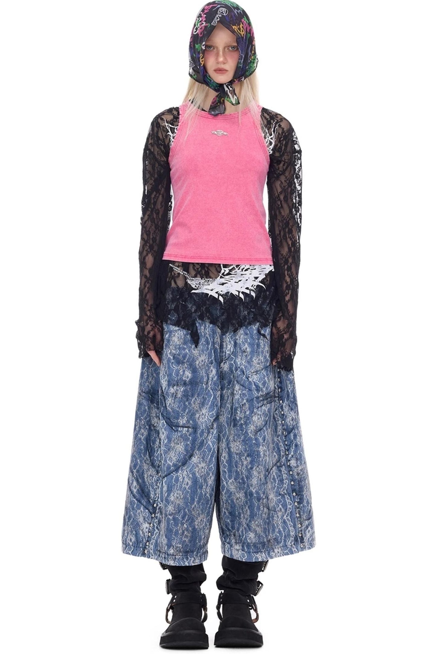 Electric Moon Denim Shorts