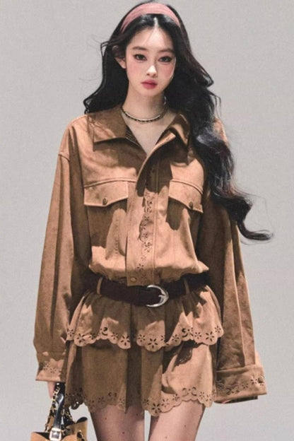 Cowhide Velvet Winter Dress