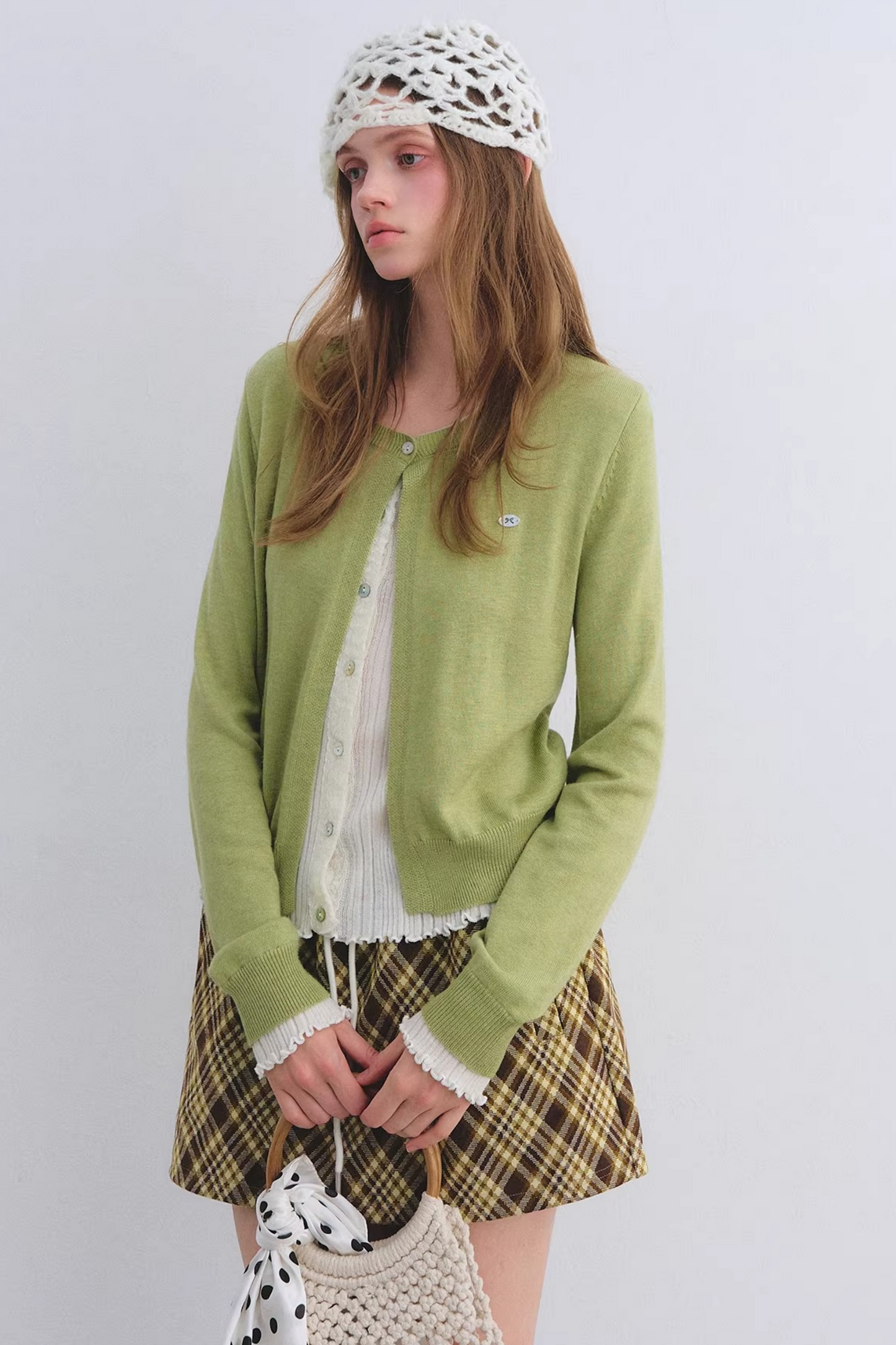 Color-Blocking Knit Cardigan