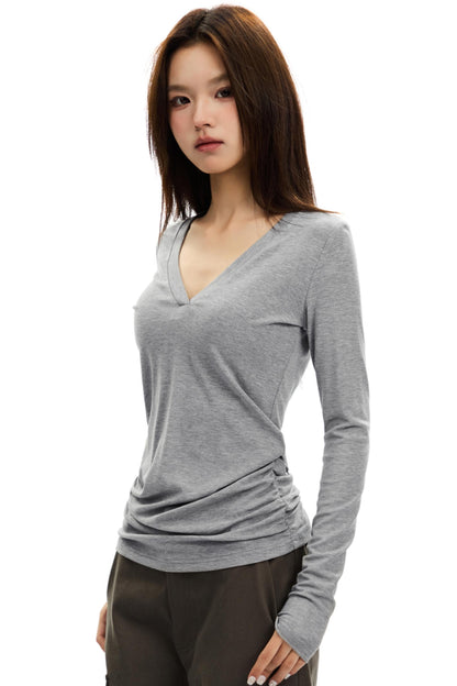 American Retro Slim Knit Top