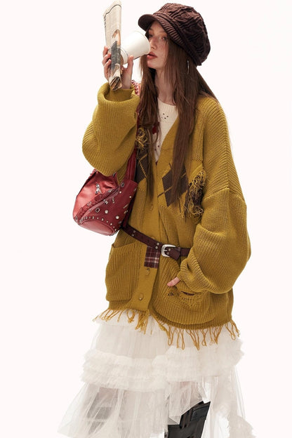 Mesh Asymmetrical Cloud Skirt