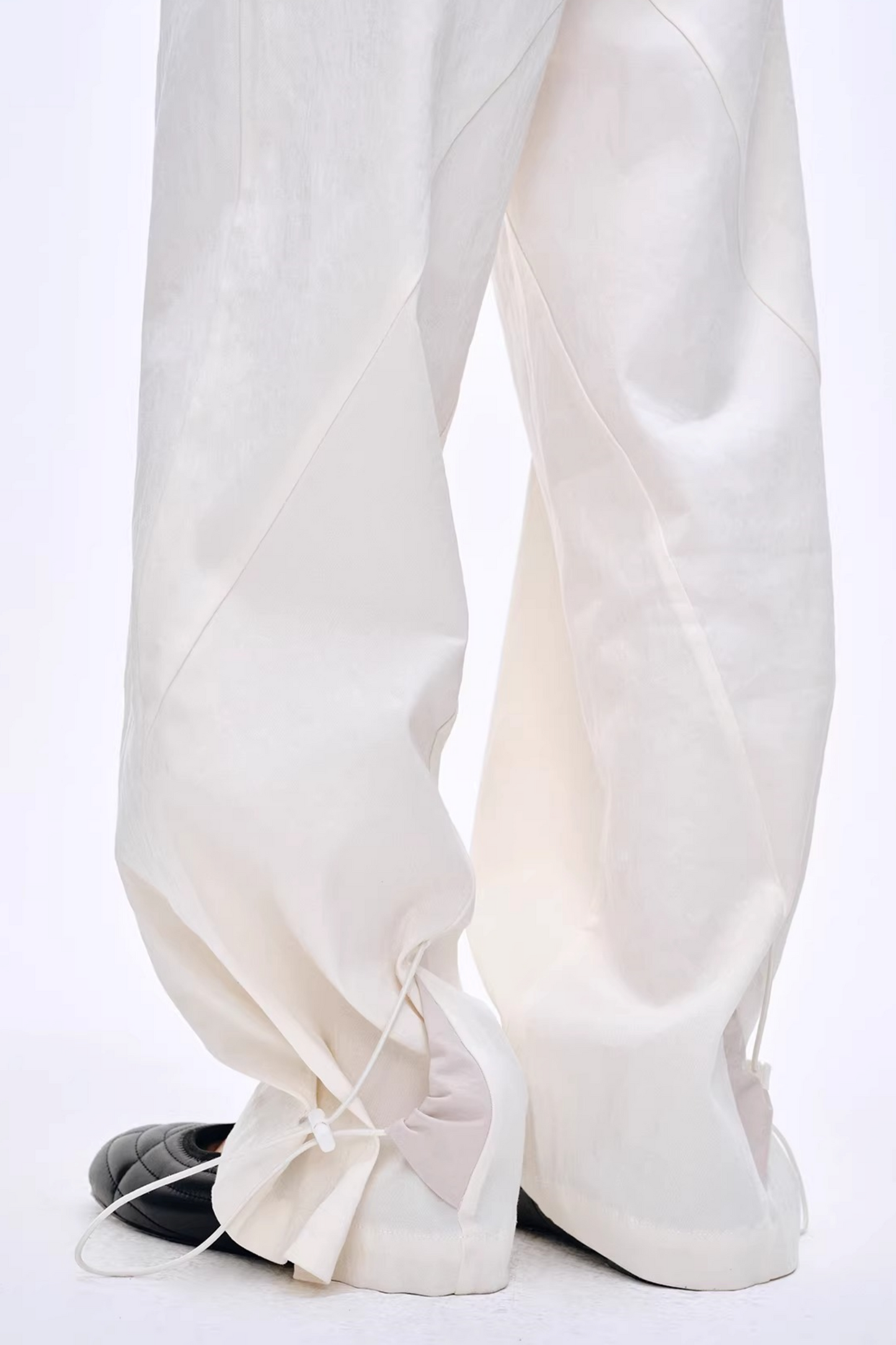 Lyocell Blend Color-Block Pants