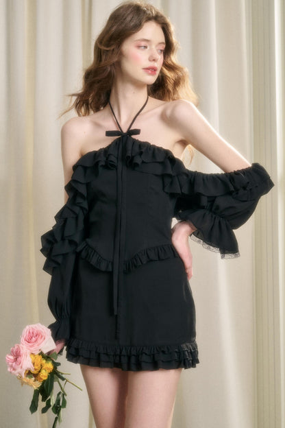 Galaxy Vanilla Bow Tie Necklace Set-Up