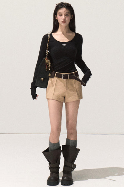 Skin Emotion Wool Knitted Top