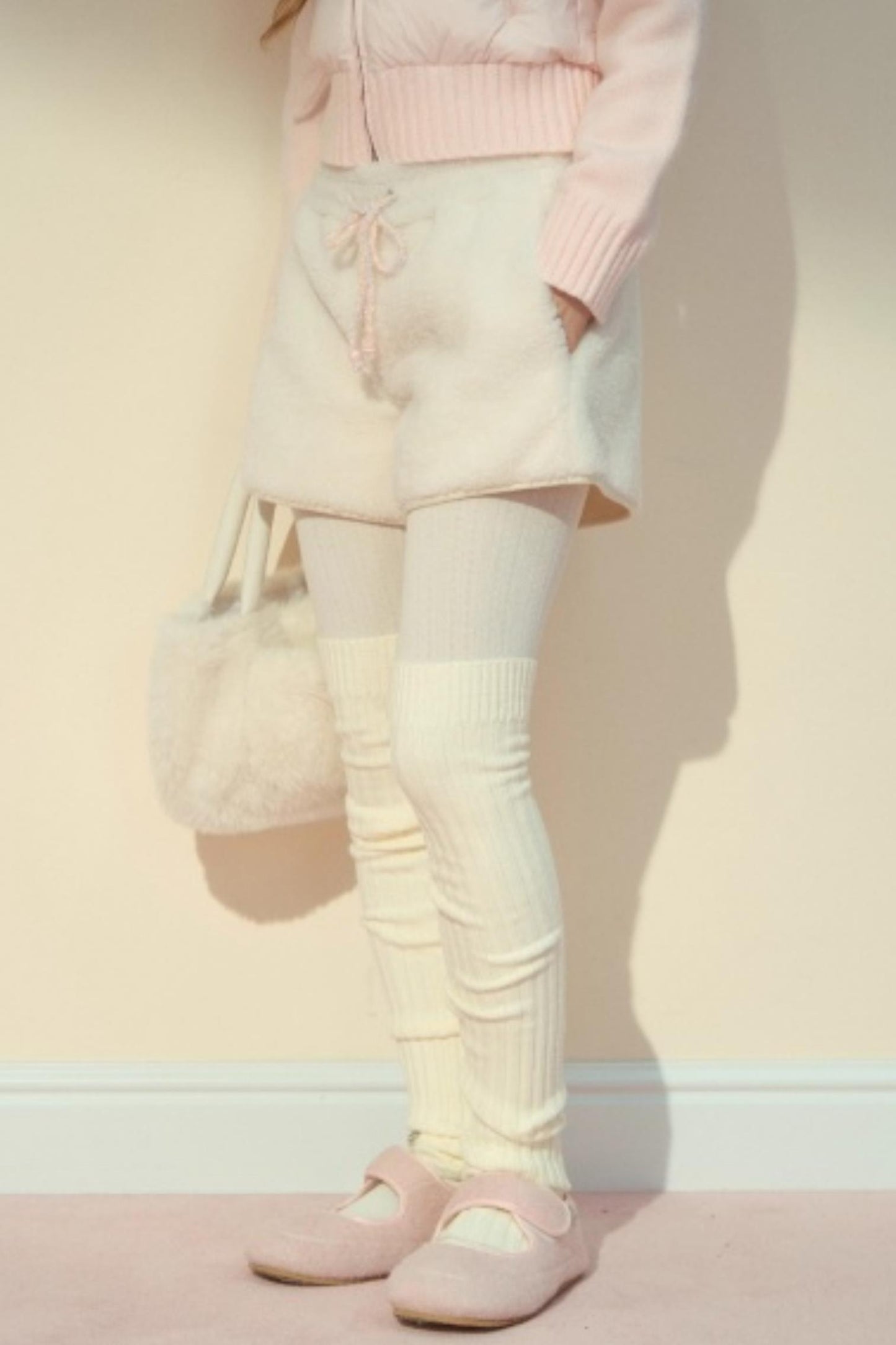 Fur Suede Versatile Lambwool Shorts