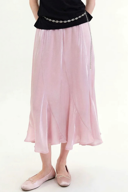 Romantic Fishtail Draped Skirt