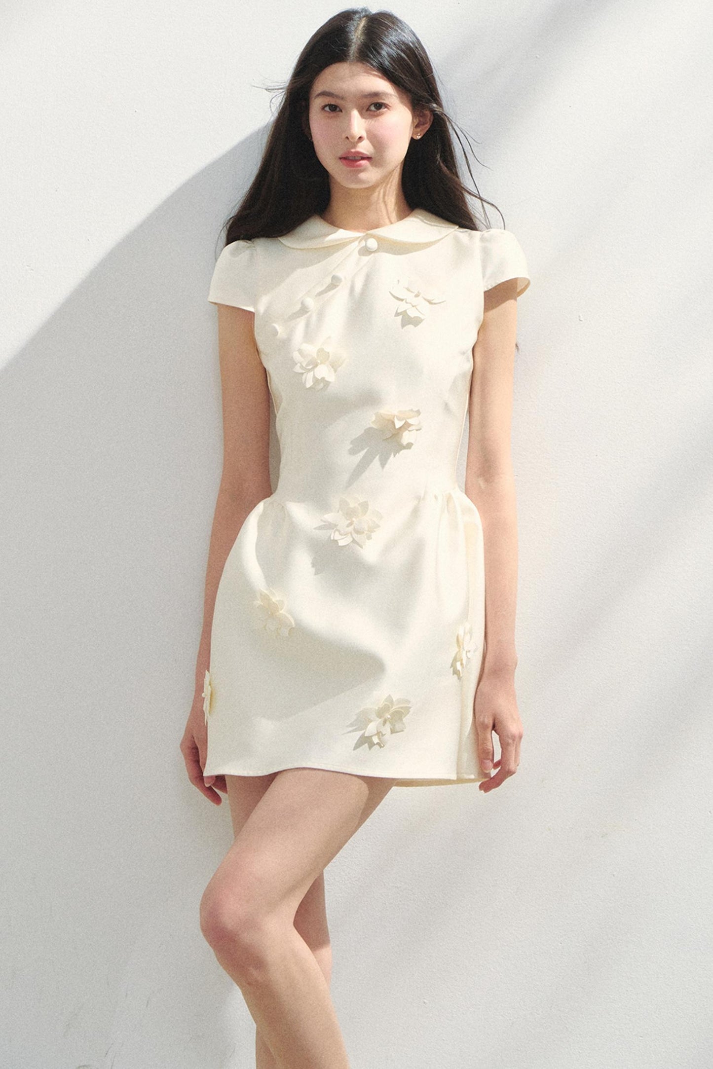 Park Floral Gray Dress