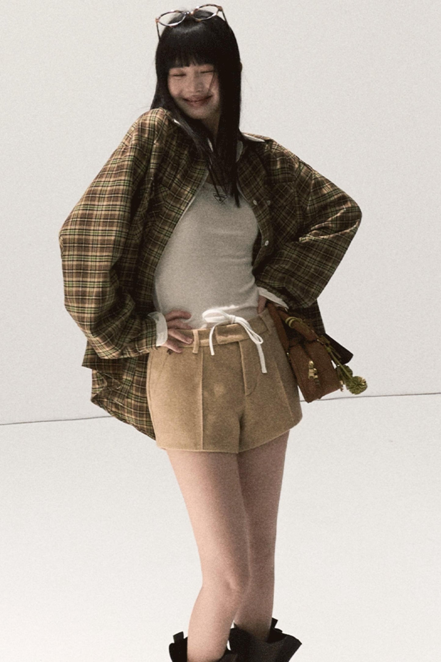 Vintage Striped Texture Layered Shirt