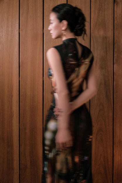 Night City Cheongsam Dress