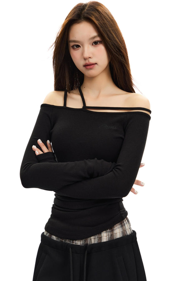 Unregelmäßiges Design mit gerafftem Taillenoberteil 