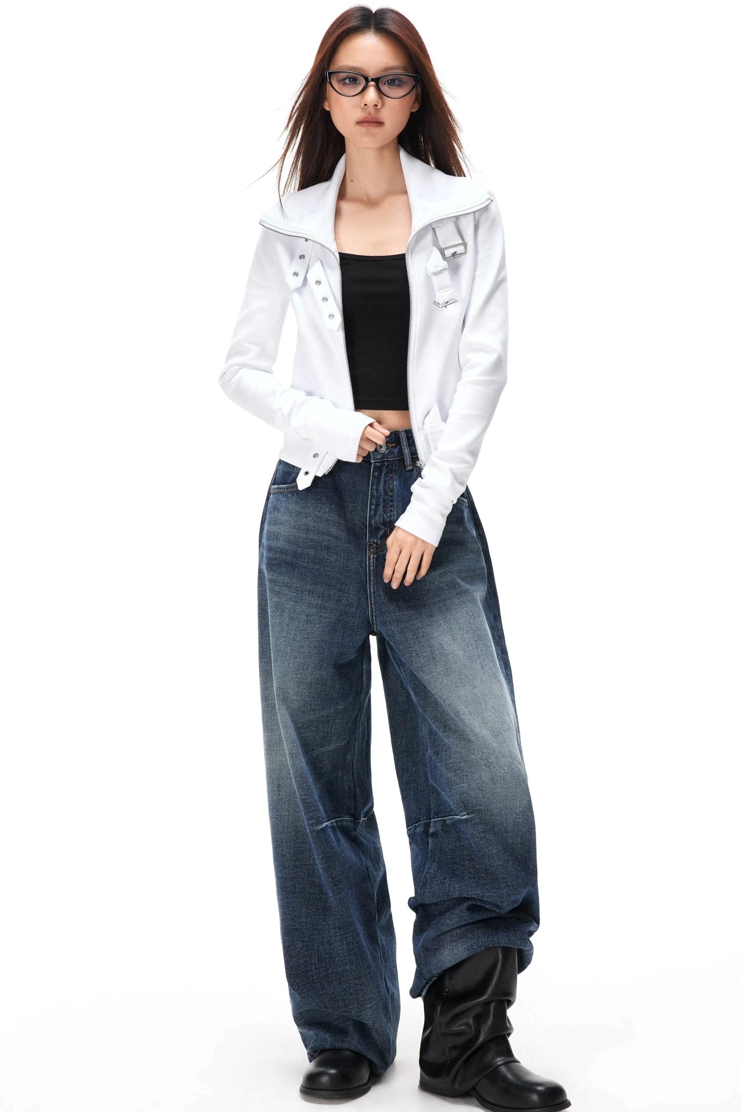 Cyberpunk Double-Zipper Jacket