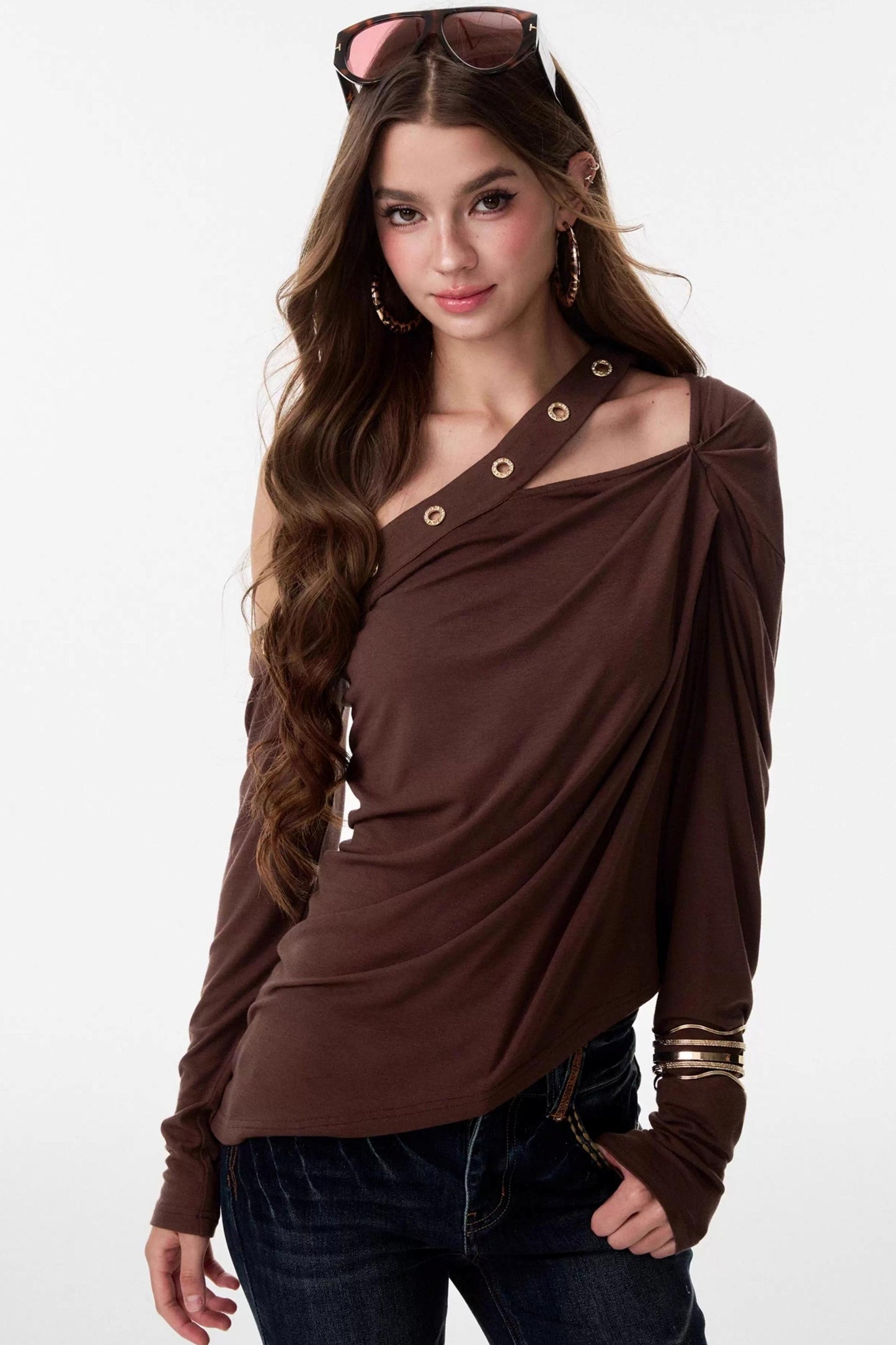 Air Slanted Shoulder Top