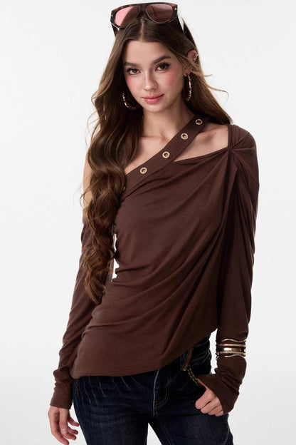 Air Slanted Shoulder Top