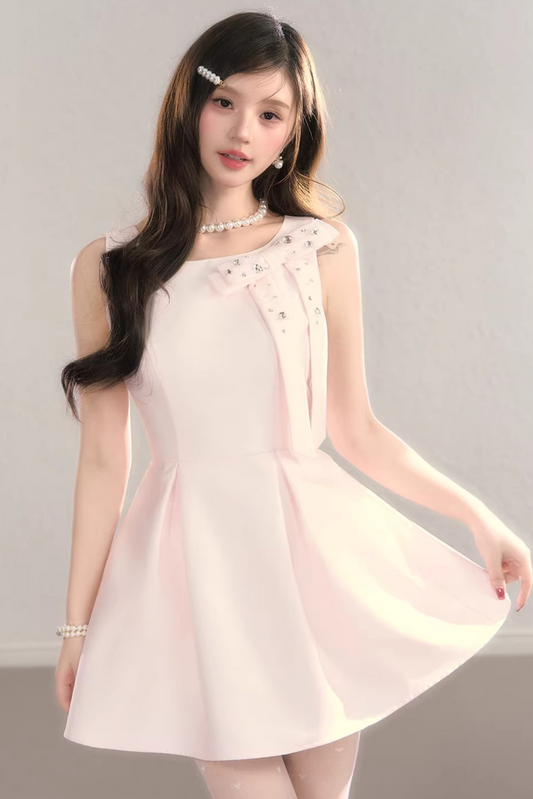 Classic French Waist-Cinching Dress