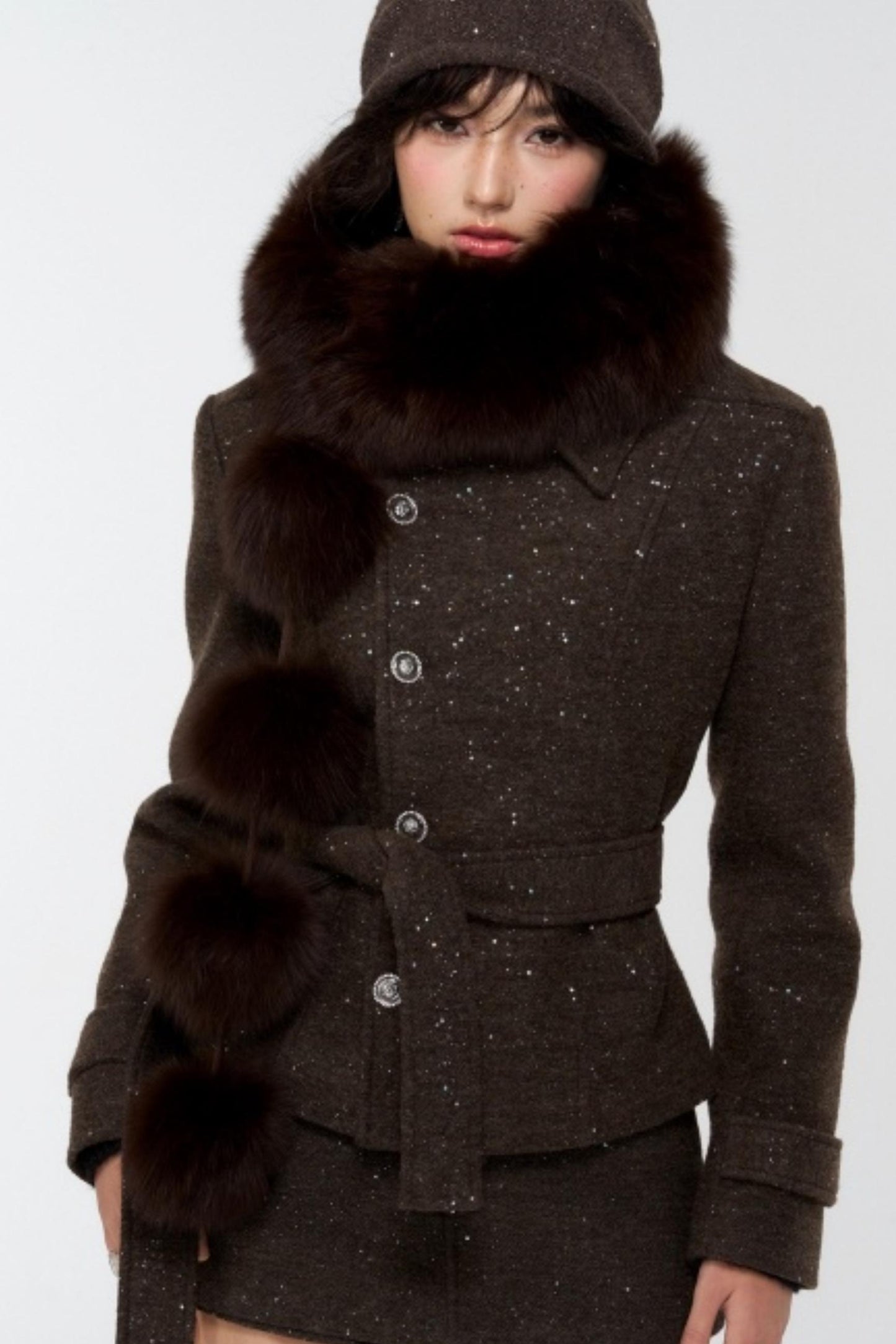 Winter Warm Fox Fur Scarf