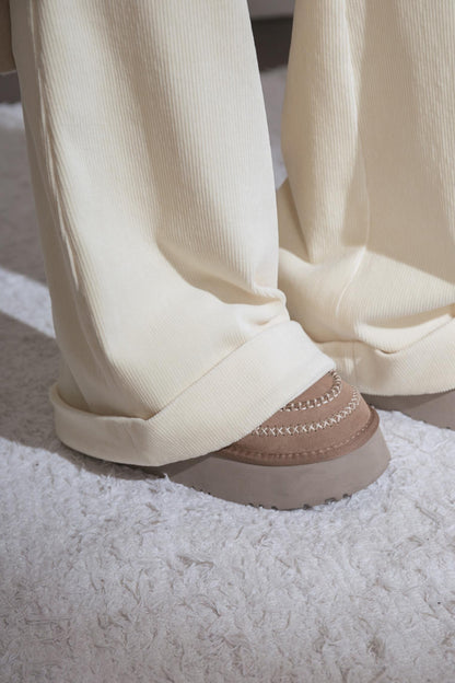 Snow Melt Corduroy Flared Pants
