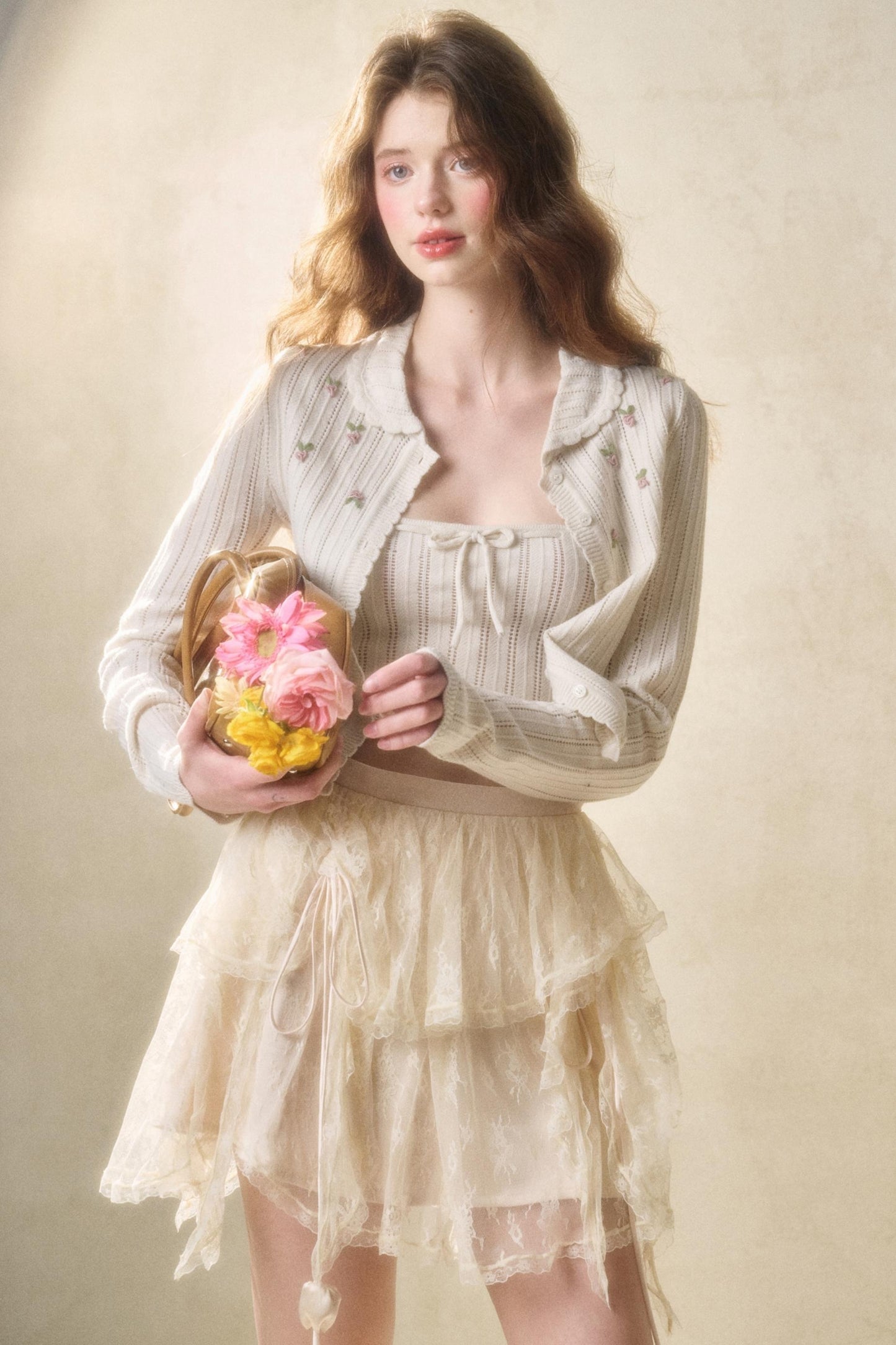 Tulip Lace Bustier Skirt