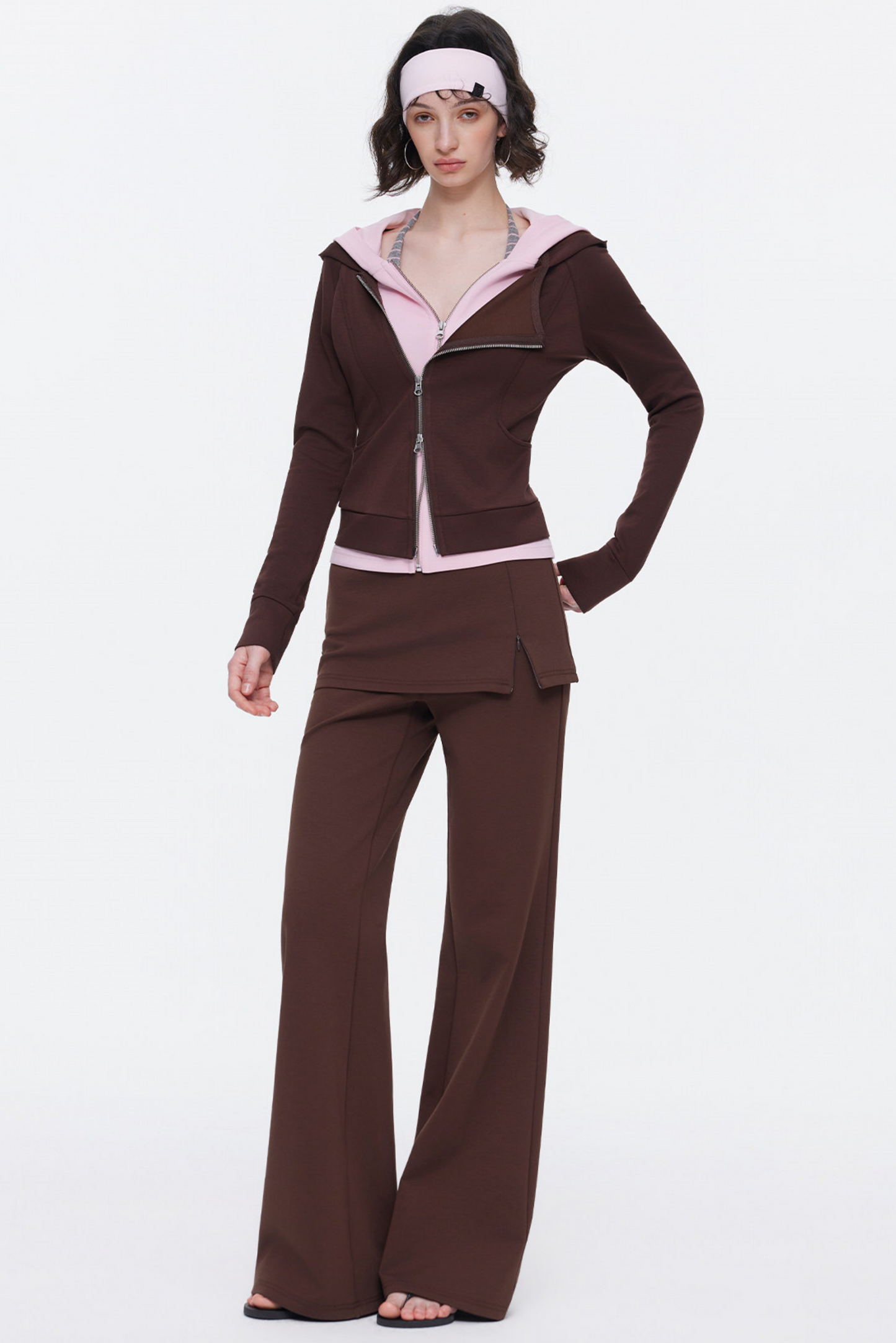 Deconstructed Color-Blocked Sweatshirt