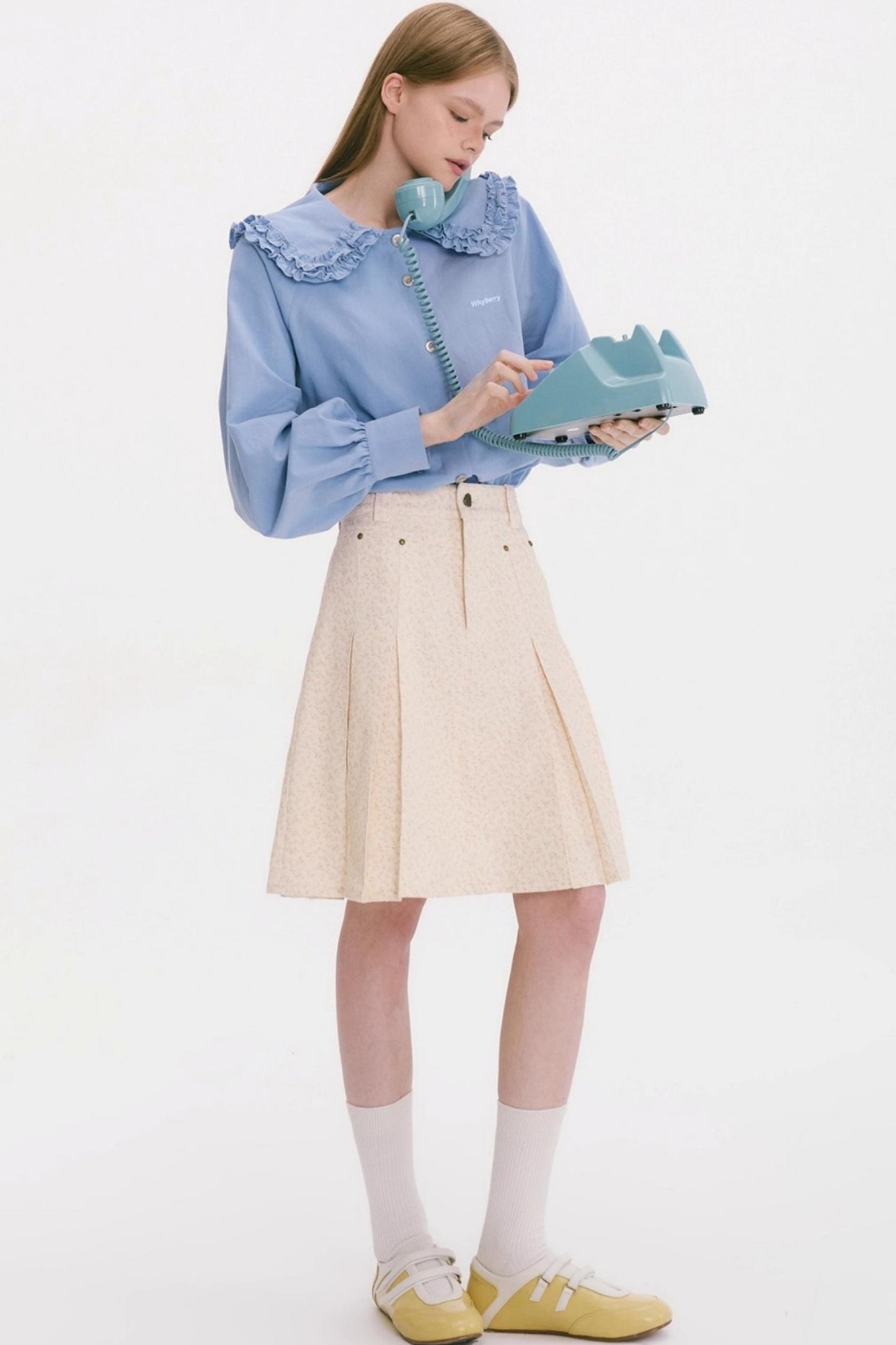 Love Balloon Flower Lapel Shirt