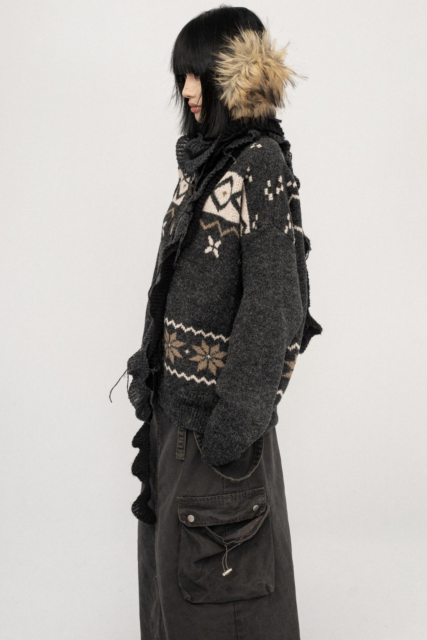 Fair Island Button Sweater