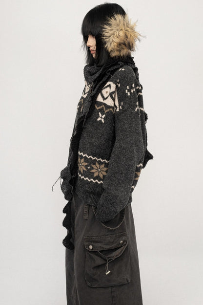 Fair Island Button Sweater