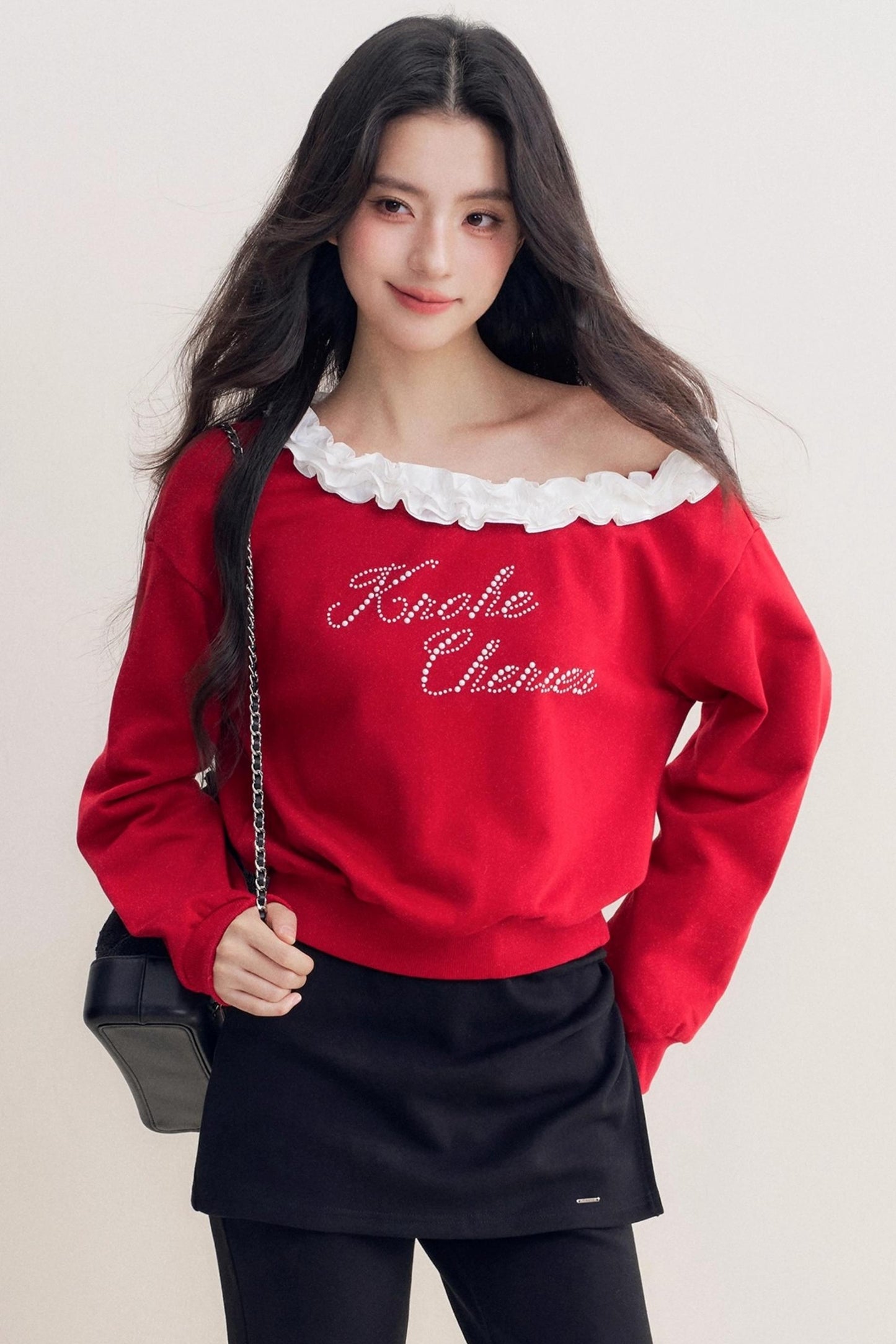 French Heavy Lace Sweatshirt