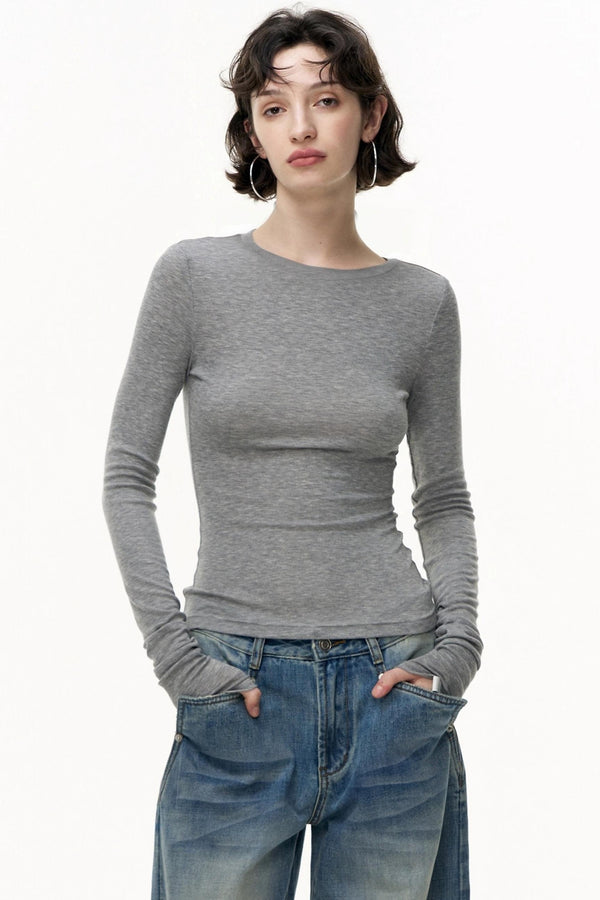 Autumn Slimming Crew Neck Base Layer