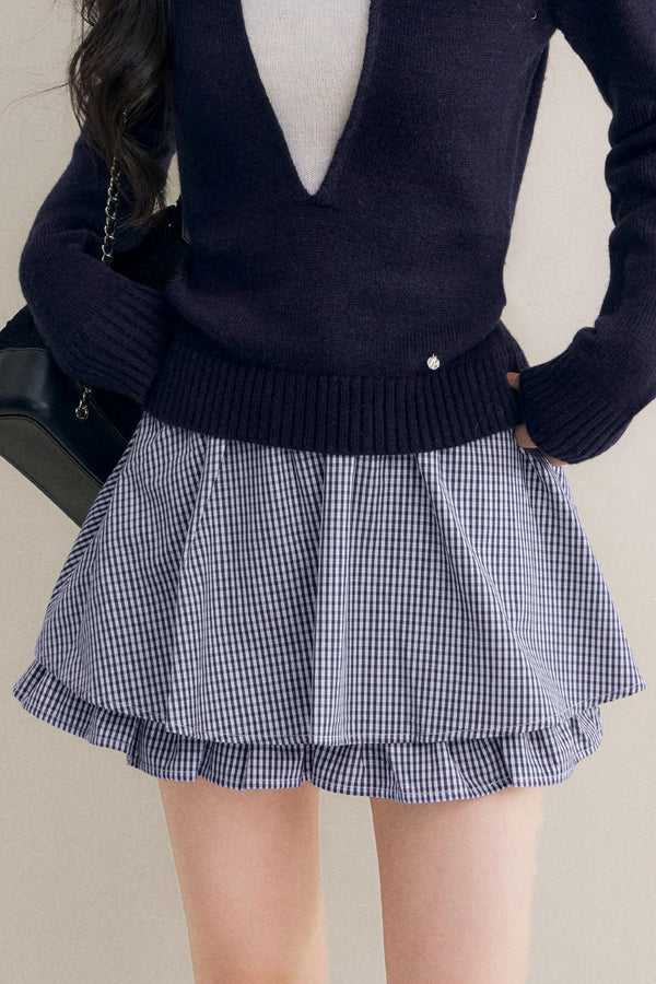 Elegance Bow Accent Skirt Set-Up