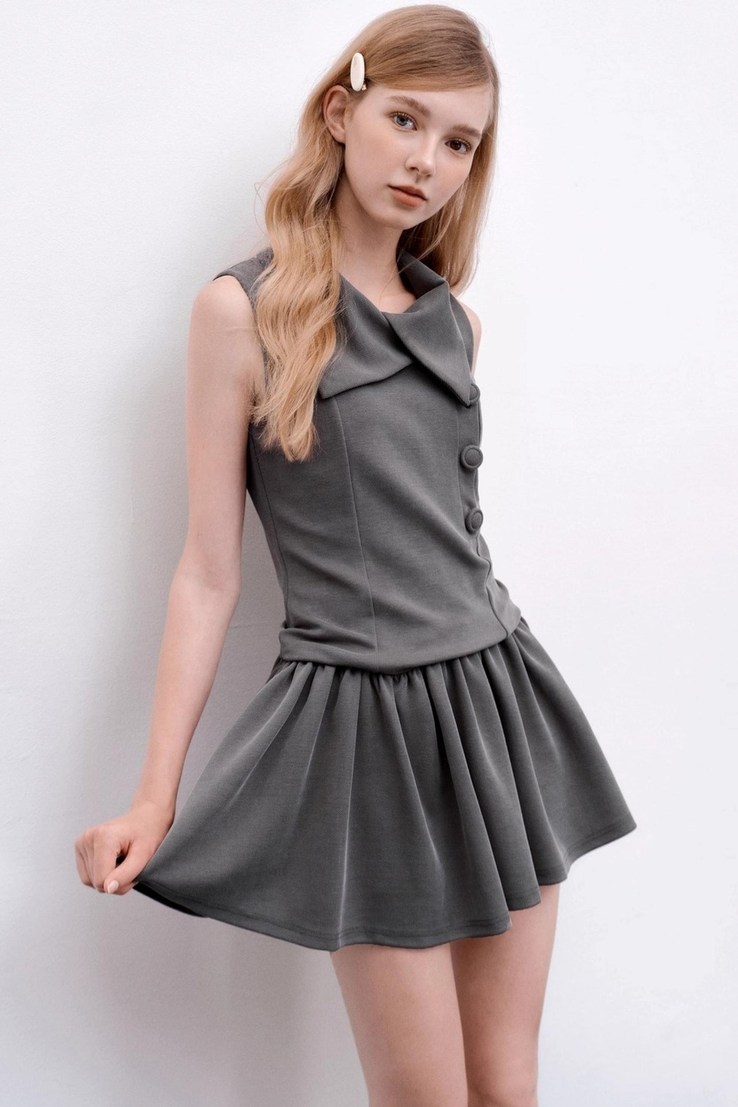 Autumn Navy A-Line Dress