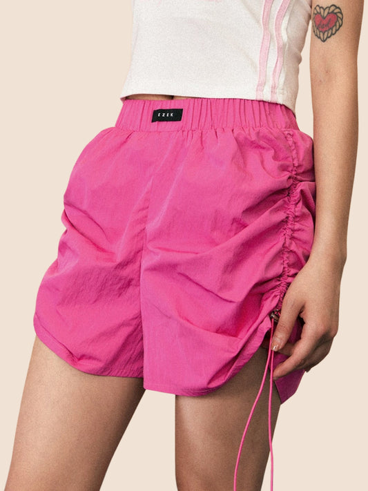 Loose Slim Athletic Pleated Shorts