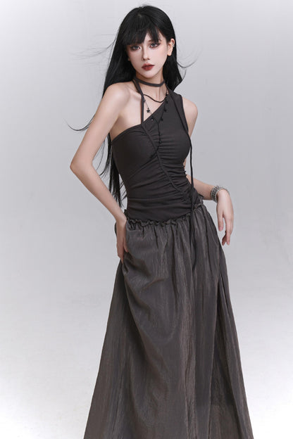 Elegant Seaside One-Shoulder Dress