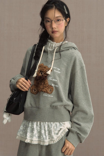 Fluffy Hooded Sweatshirt