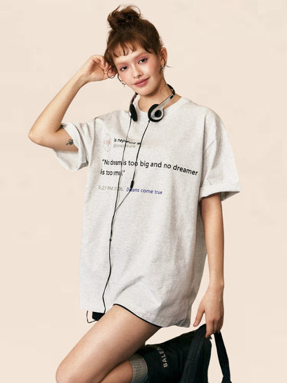 American Alphabet Black Short Sleeve T-Shirt