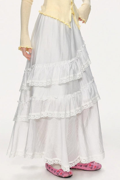 Romantic Lace Maxi Skirt