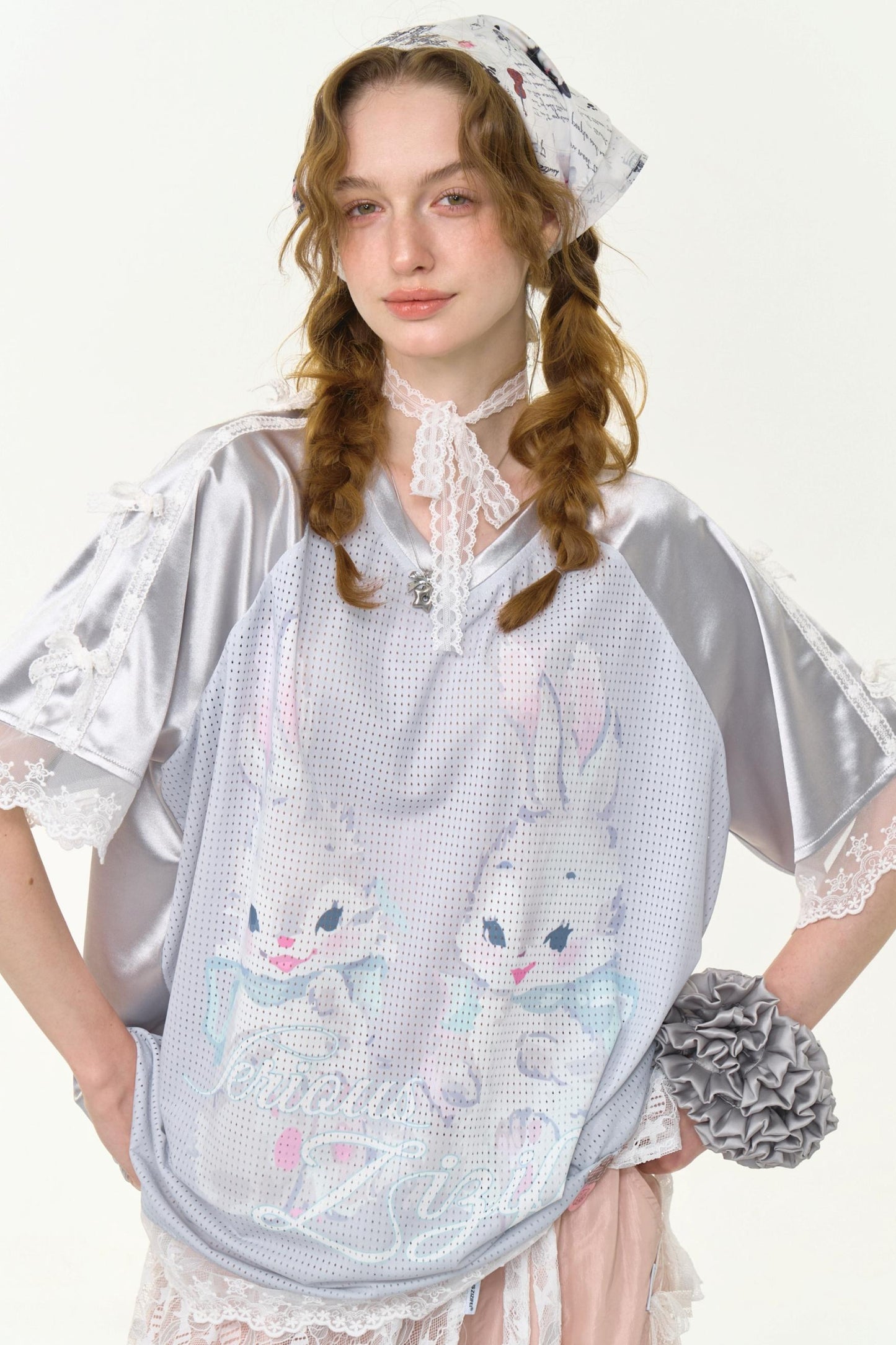 Summer Rabbit V-Neck Tee