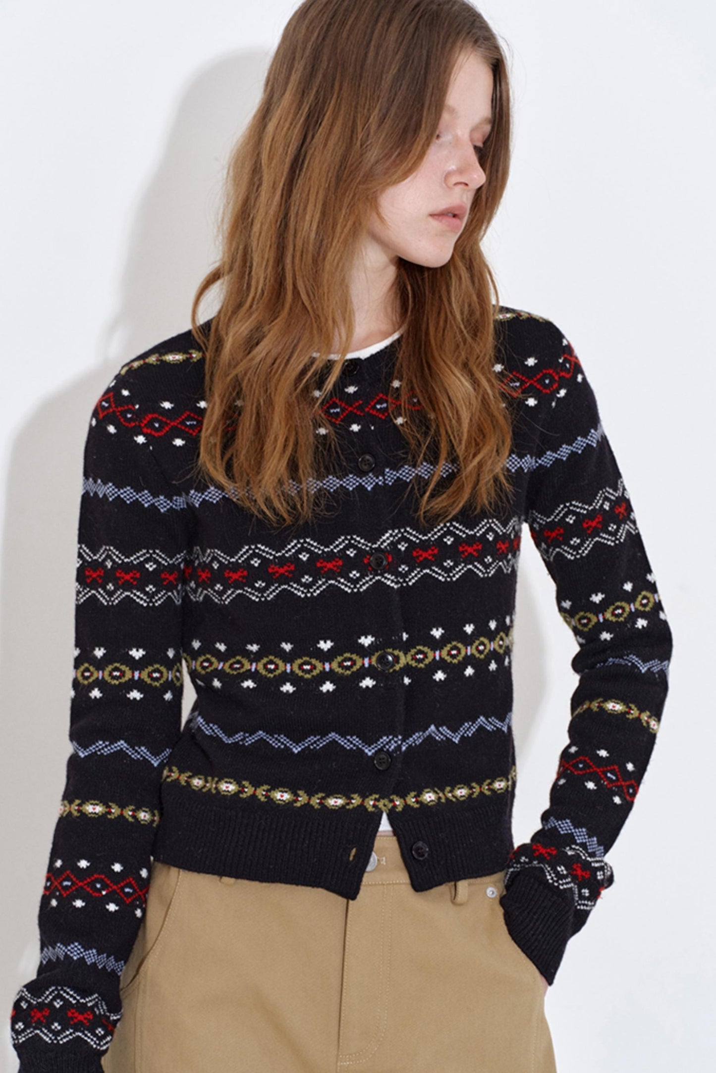 Heavy Knit Fair Isle Top