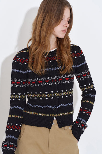 Heavy Knit Fair Isle Top