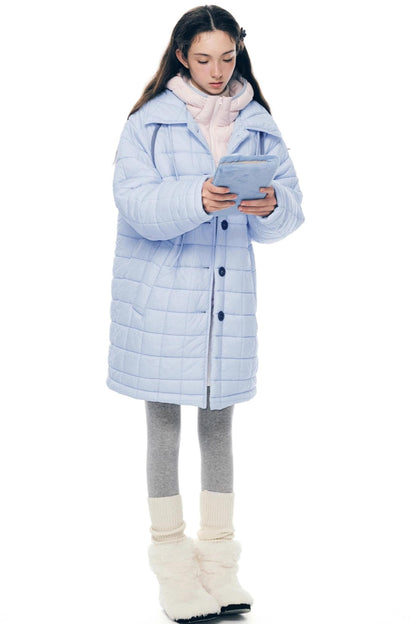 Light Quilted Mid-Length Coat