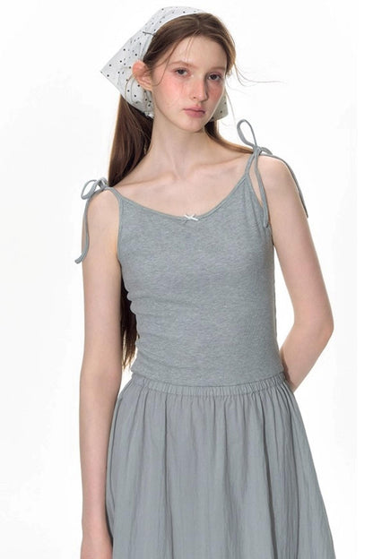 Nap Lace Panel Slip Dress