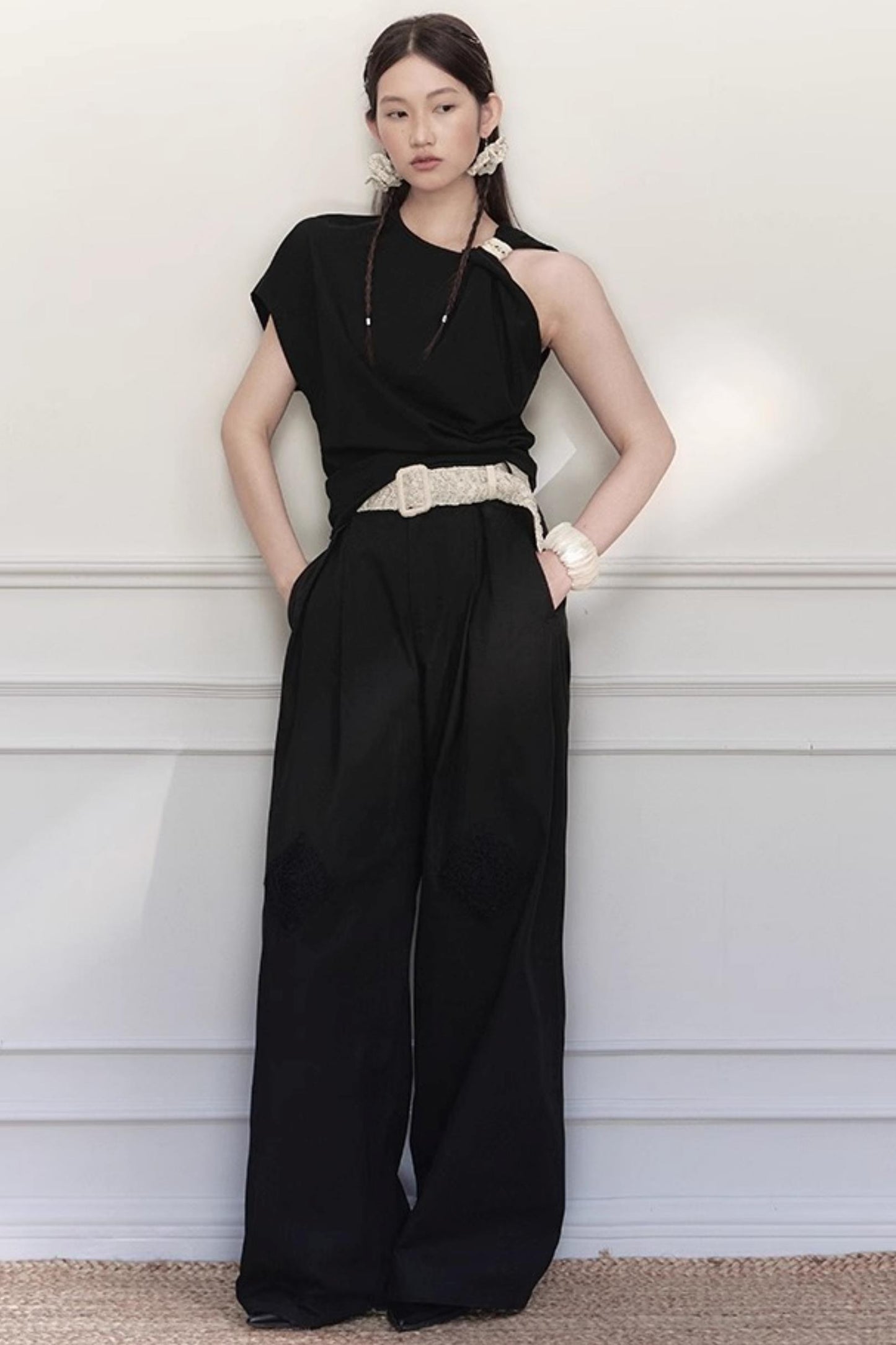 Grandmothers Crochet Wide-Leg Pants