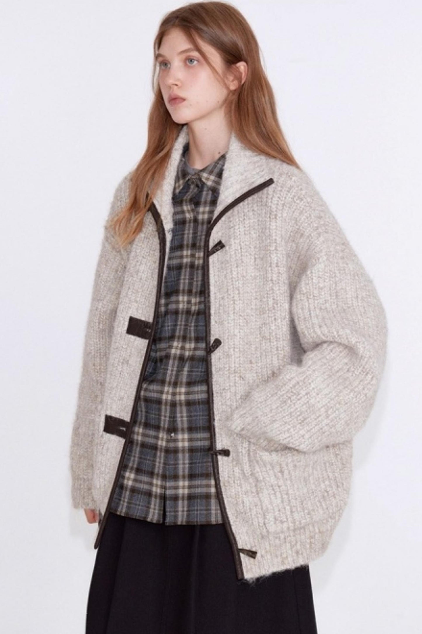 Variegated Wool Knit Jacket